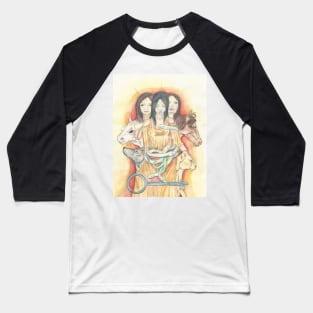 Hekate, Queen of Beasts Baseball T-Shirt